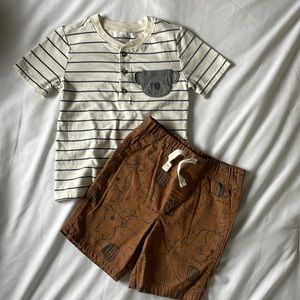 Just One You by Carter’s. Boys shirt and shorts set. Size 4T